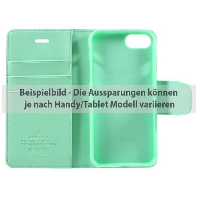 Goospery - LG G5 Handyhülle - Case aus Leder - Sonata Diary Series - mint