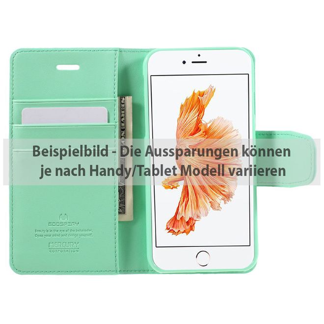 Goospery - LG G5 Handyhülle - Case aus Leder - Sonata Diary Series - mint