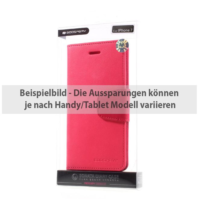 Goospery - Sony Xperia Z3 Handyhülle - Case aus Leder - Sonata Diary Series - rosa