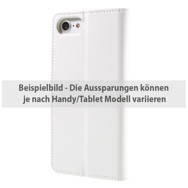Goospery - HTC One (M9) Handyhülle - Case aus Leder - Sonata Diary Series - weiss