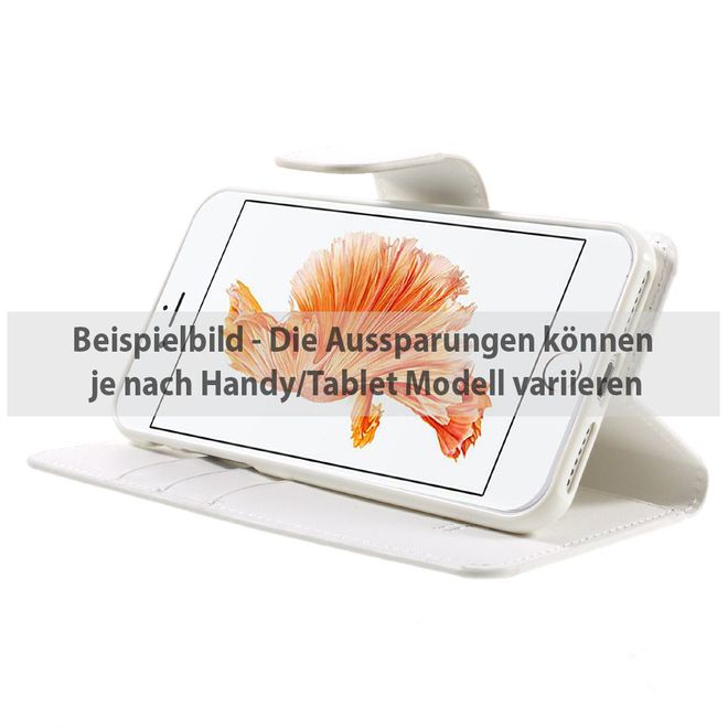 Goospery - Sony Xperia Z3 Handyhülle - Case aus Leder - Sonata Diary Series - weiss