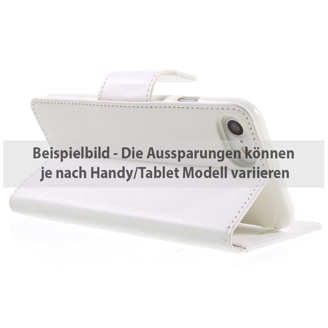 Goospery - HTC One (M9) Handyhülle - Case aus Leder - Sonata Diary Series - weiss