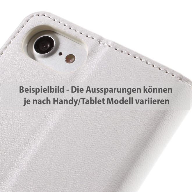Goospery - HTC One (M9) Handyhülle - Case aus Leder - Sonata Diary Series - weiss