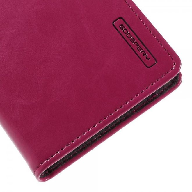 Goospery - Sony Xperia M4 Aqua Hülle - Handy Bookcover - Bluemoon Flip Series - pink