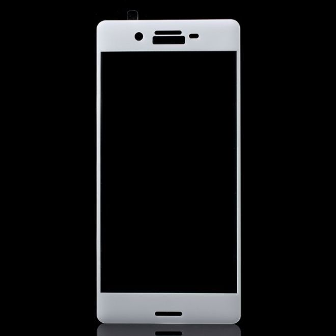 Sony Xperia X Anti-Explosions Schutzfolie aus gehärtetem Glas für die gesamte Vorderseite - weiss