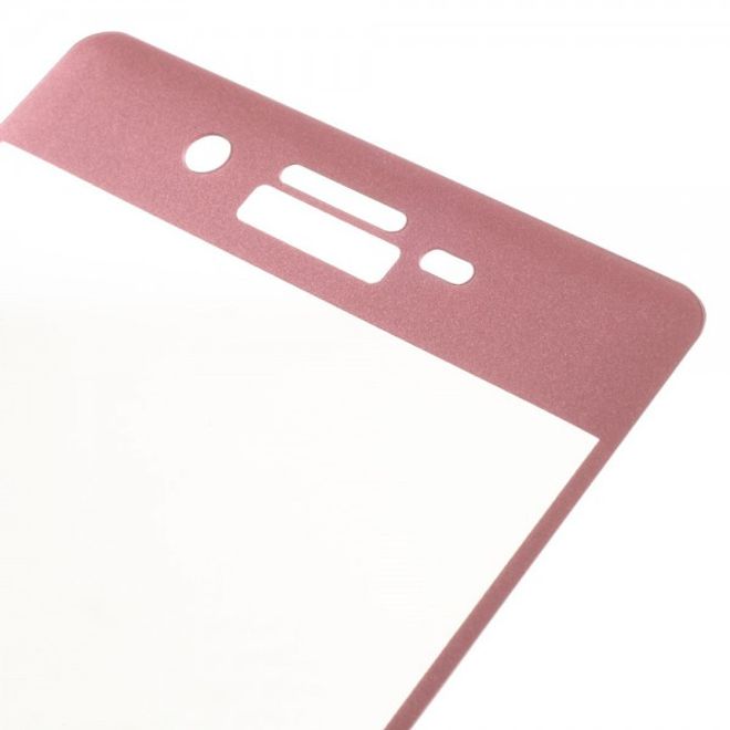 Sony Xperia X Anti-Explosions Schutzfolie aus gehärtetem Glas für die gesamte Vorderseite - rosagold