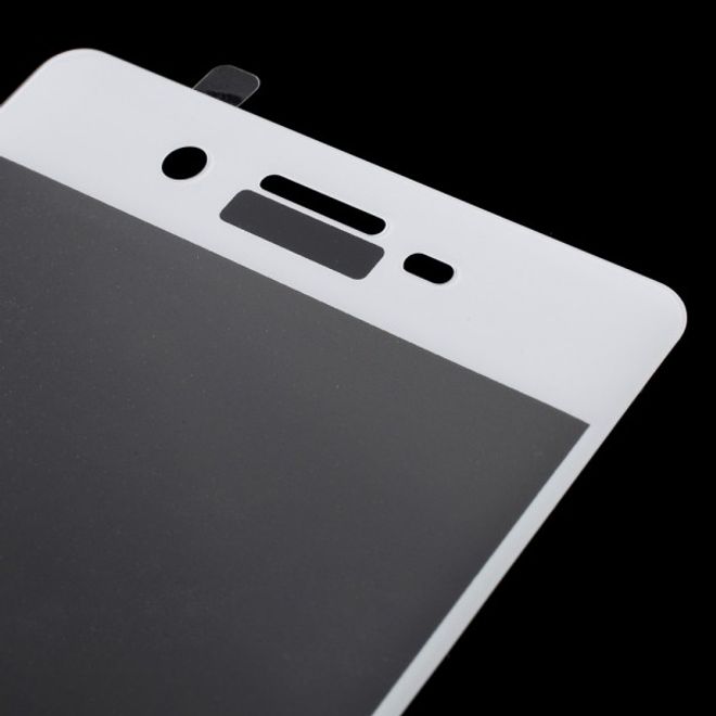 Sony Xperia X Anti-Explosions Schutzfolie aus gehärtetem Glas für die gesamte Vorderseite - weiss