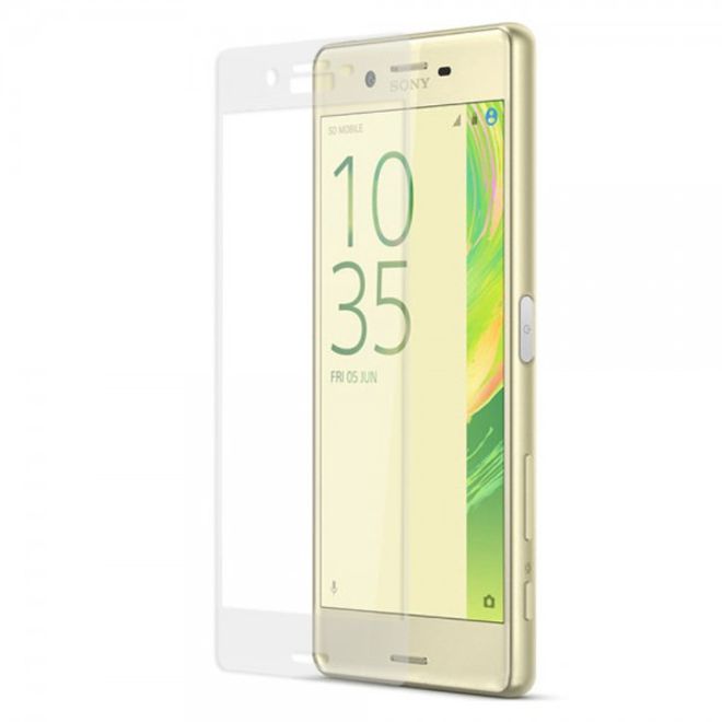 Sony Xperia X Anti-Explosions Schutzfolie aus gehärtetem Glas für die gesamte Vorderseite - transparent