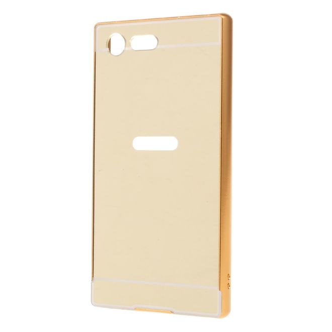 Sony Xperia X Compact Case und Bumper - aus Hartplastik und Metall - Slide-On Funktion - gold
