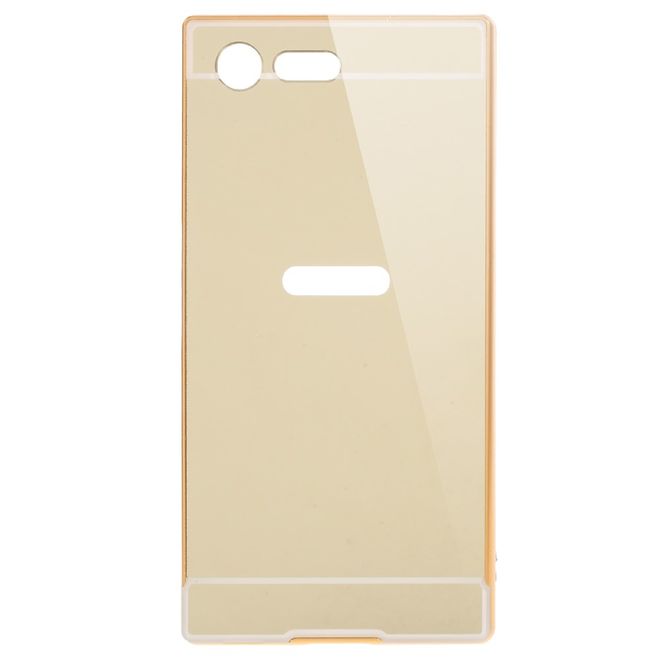 Sony Xperia X Compact Case und Bumper - aus Hartplastik und Metall - Slide-On Funktion - gold