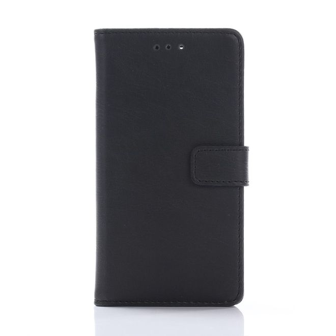 Sony Xperia X Compact Handyhülle - Crazy Horse Leder Case - mit Standfunktion - schwarz