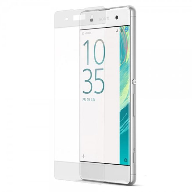 Sony Xperia XA Anti-Explosions Schutzfolie aus gehärtetem Glas für die gesamte Vorderseite - transparent