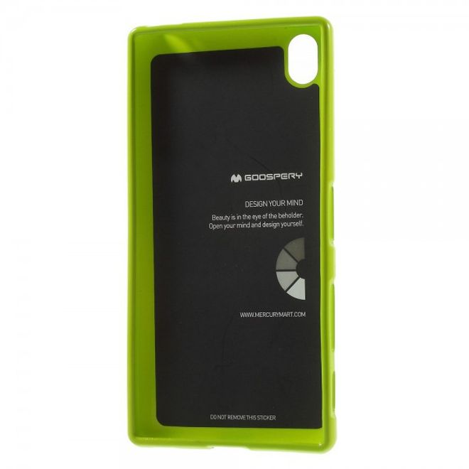 Goospery - Sony Xperia Z5 Premium/Dual Handy Hülle - TPU Soft Case - Pearl Jelly Series - lime