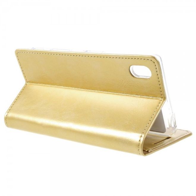 Goospery - Sony Xperia Z5/Z5 Dual Hülle - Handy Bookcover - Bluemoon Flip Series - gold