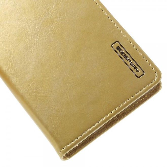Goospery - Sony Xperia Z5/Z5 Dual Hülle - Handy Bookcover - Bluemoon Flip Series - gold