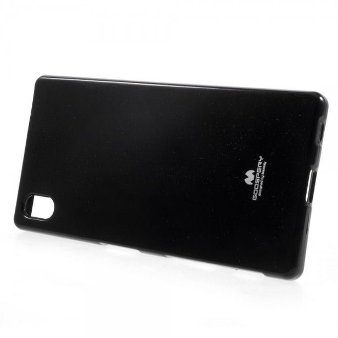 Goospery - Sony Xperia Z5/Z5 Dual Handy Hülle - TPU Soft Case - Pearl Jelly Series - schwarz