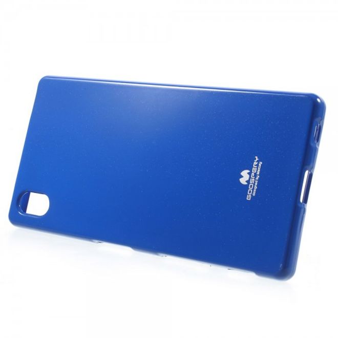 Goospery - Sony Xperia Z5/Z5 Dual Handy Hülle - TPU Soft Case - Pearl Jelly Series - blau