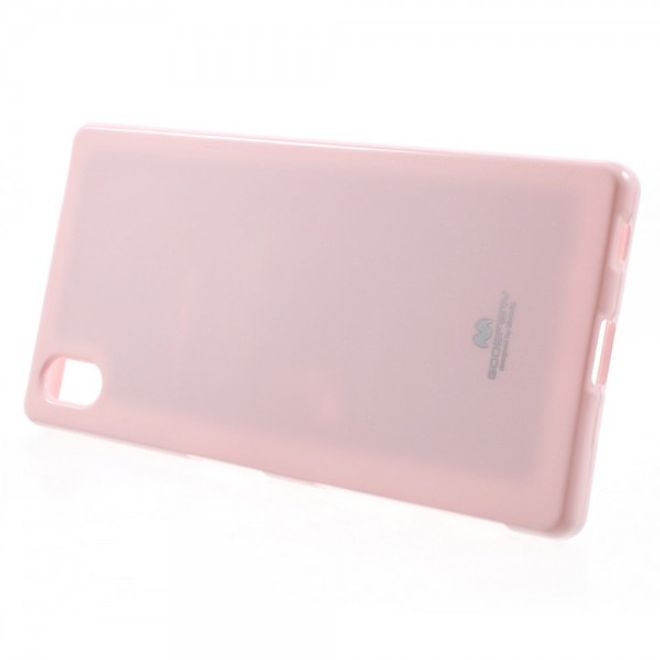 Goospery - Sony Xperia Z5/Z5 Dual Handy Hülle - TPU Soft Case - Pearl Jelly Series - rosa