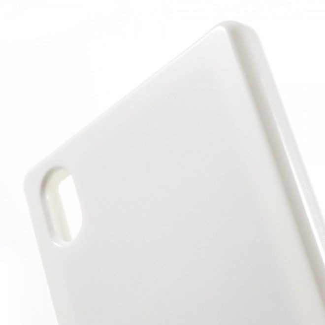 Goospery - Sony Xperia Z5/Z5 Dual Handy Hülle - TPU Soft Case - Pearl Jelly Series - weiss