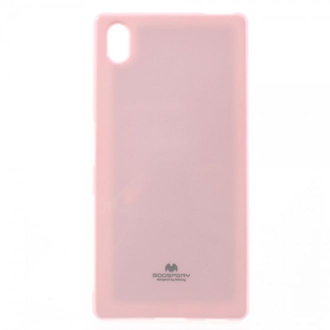 Goospery - Sony Xperia Z5/Z5 Dual Handy Hülle - TPU Soft Case - Pearl Jelly Series - rosa
