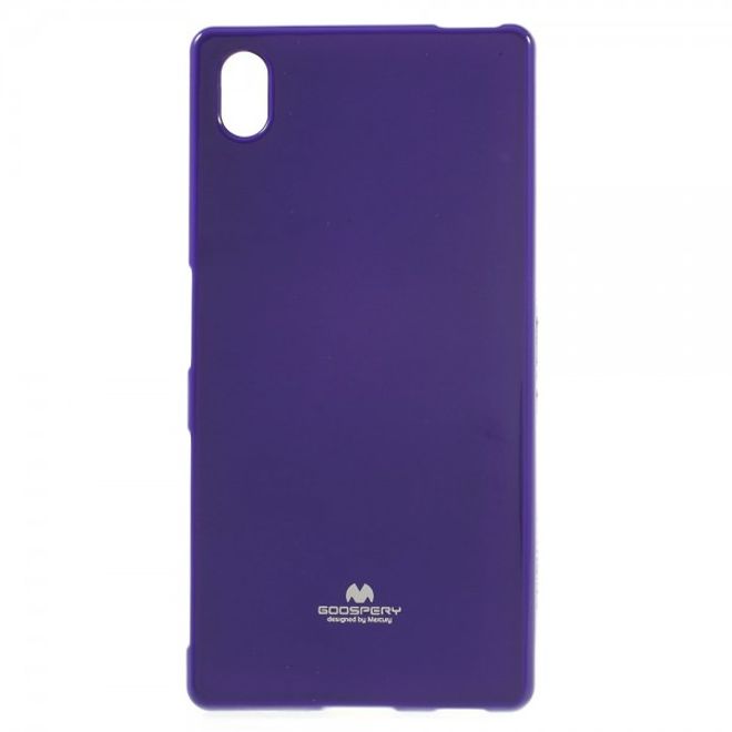 Goospery - Sony Xperia Z5/Z5 Dual Handy Hülle - TPU Soft Case - Pearl Jelly Series - purpur