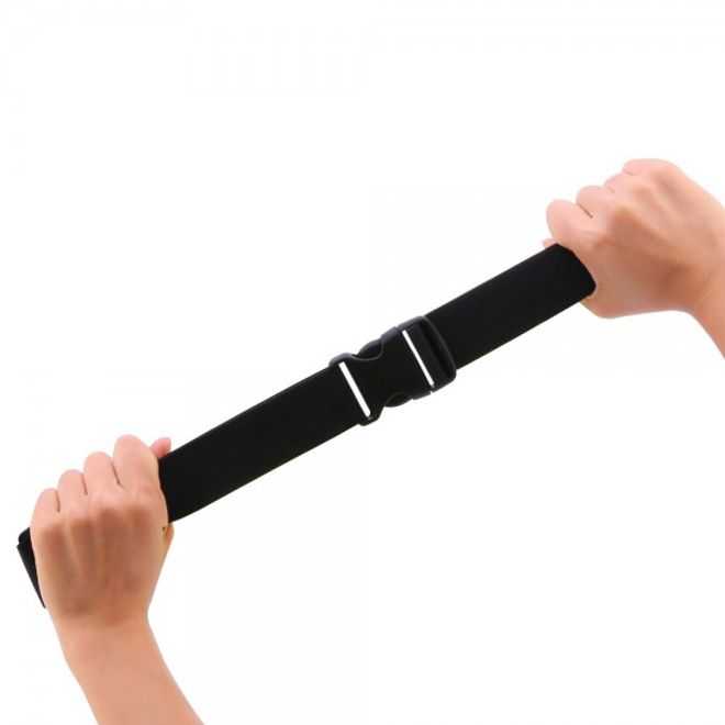 Baseus - Laufgürtel für Handys bis 5.5 Zoll - Running Belt mit 2 Reissverschlussfächern - neongelb