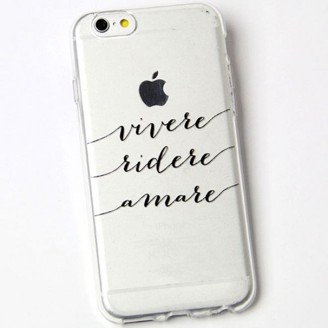 iPhone SE (2022) / SE (2020) / 8 / 7 mobile phone case - TPU soft case - Vivere Ridere Amare