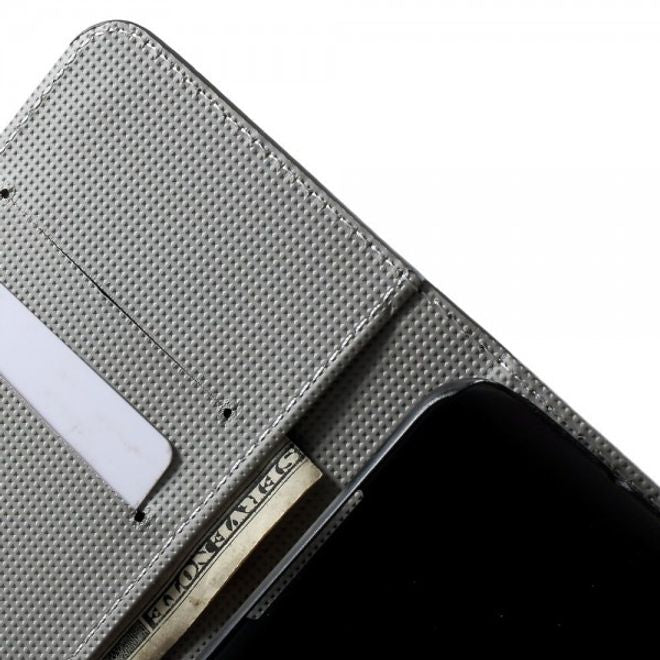 Wiko Lenny Leder Case Hülle mit schlafender Eule
