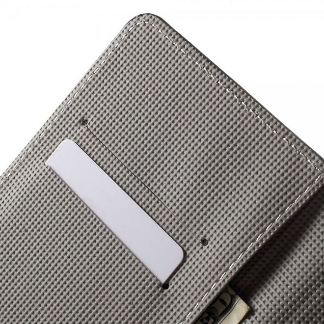 Wiko Pulp Fab 4G Leder Cover Handyhülle mit farbigem Muster