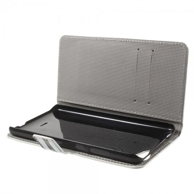 Wiko Pulp Fab 4G Leder Cover Handyhülle mit Zebrastreifen