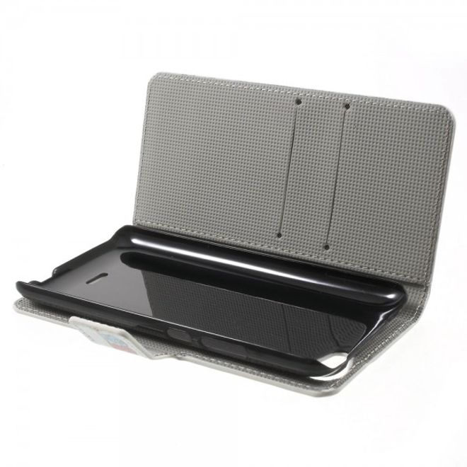 Wiko Rainbow Jam Leder Case Hülle mit verliebtem Eulenpärchen