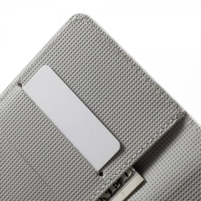 Wiko Rainbow Jam Leder Case Hülle mit verliebtem Eulenpärchen