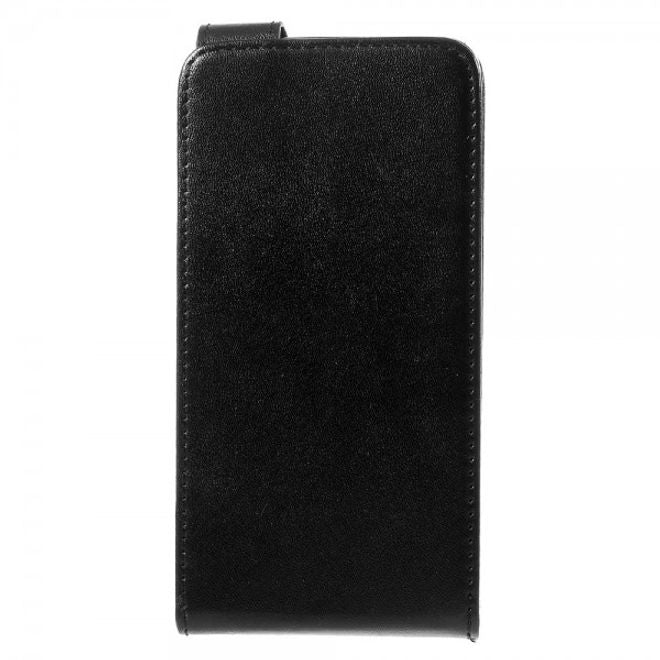 Wiko Rainbow Up 4G Leder Flip Case Hülle vertikal - schwarz