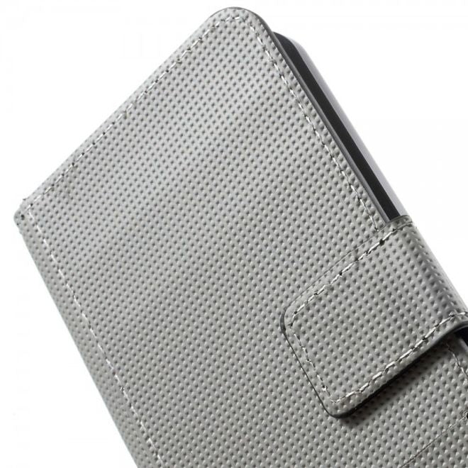 Wiko Wax Leder Case Hülle mit schlafender Eule