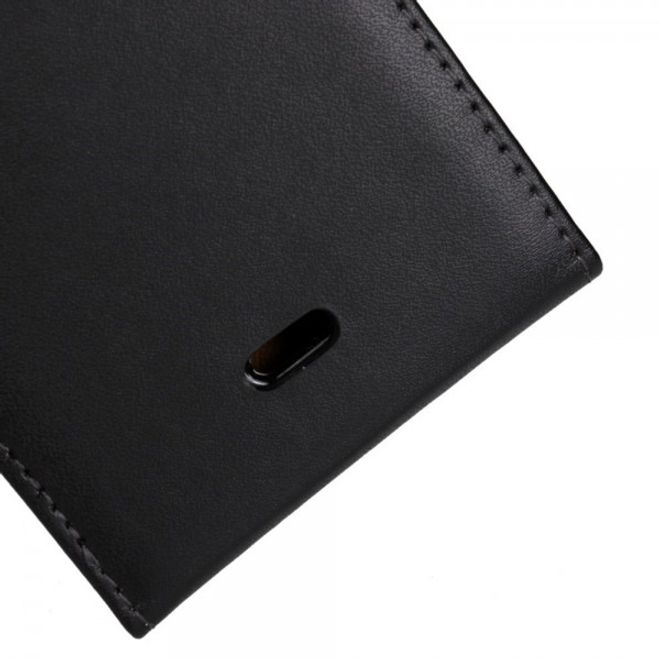 Wiko Wax Magnetische Spaltleder Case Hülle vertikal - schwarz