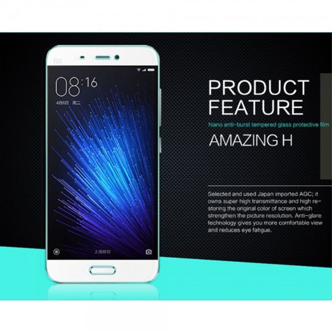 Xiaomi Mi5 Nillkin Amazing H Schutzfolie aus gehärtetem Glas (0.3mm dick)