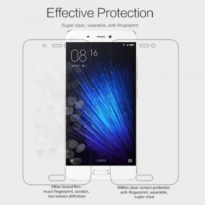 Xiaomi Mi5 Schutzfolie mit Anti-Fingerabdruck Beschichtung von Nillkin