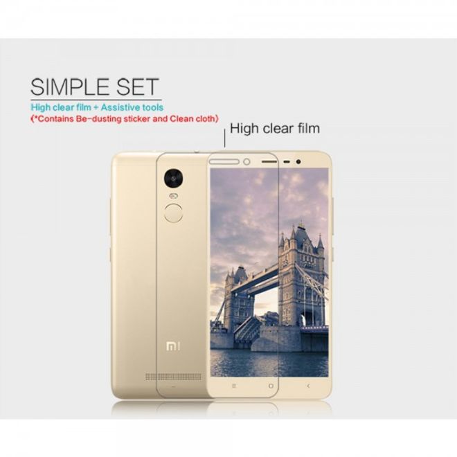 Xiaomi Redmi Note 3 Schutzfolie mit Anti-Fingerabdruck Beschichtung von Nillkin